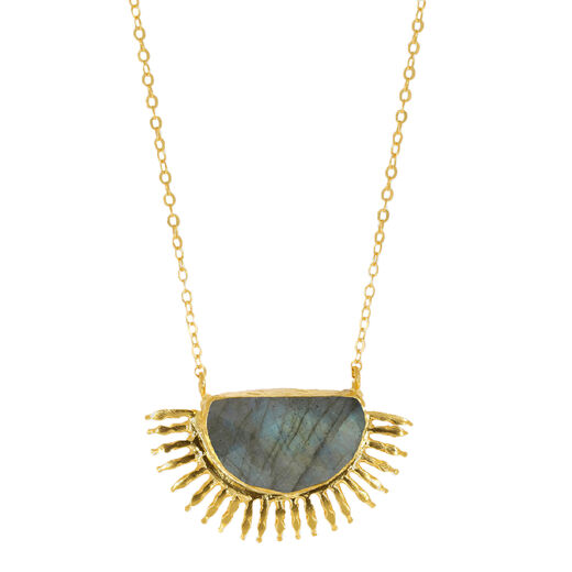 Labradorite sunrise pendant necklace by Ottoman Hands